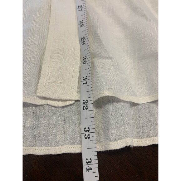 Ralph Lauren M Blake 100% Linen Lightweight Cream Button Down Shirt - Picture 7 of 9